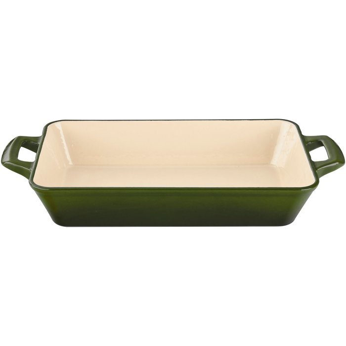 La Cuisine 3.9 Qt Enameled Cast Iron Deep Roasting Pan, Red N3