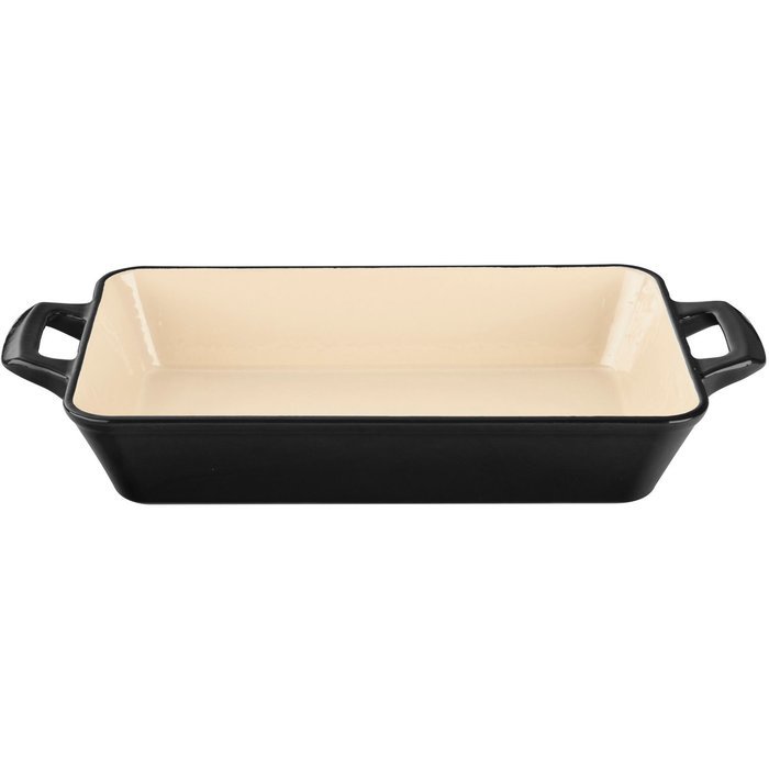 La Cuisine 3.9 Qt Enameled Cast Iron Deep Roasting Pan, Red N5