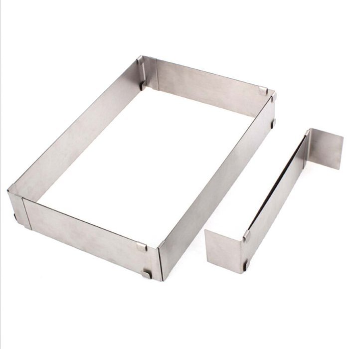 Adjustable Square Cake Mould Cake Baking Mould Scalable Mould Expandable Mousse Ring 10"-20"