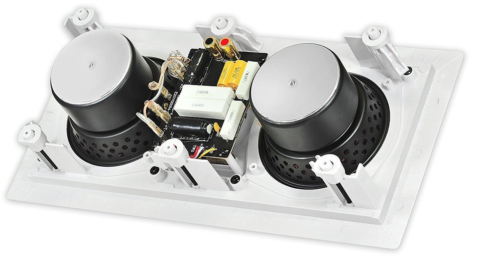 OSD Audio IW545 Dual 5.25-inch Polypropylene Home Theatre In-Wall Center Channel LCR Speaker, Single N3
