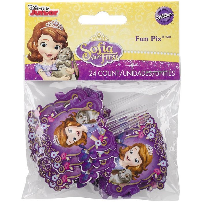 Wilton 2113-2376 Sofia The First Fun Pix Cupcake Decor N2