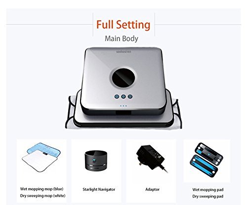 Seebest A6 WOWCA Starlight Floor Mopping Robot with Dry Sweeping and Wet Mopping Modes N7