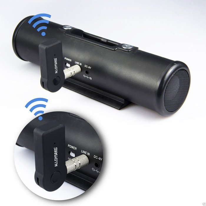 ALLOYSEED Bluetooth Audio Receiver Adapter Portable Wireless 3.5mm Streaming Car Kit AUX Audio Music Receiver... N9