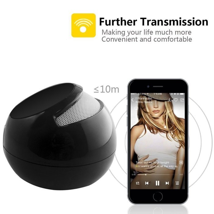 Portable Bluetooth Speaker - FM Radio, HD Audio, TF Card, Support 3.5 mm Audio Jack - Ultra Portable for Indoor... N3
