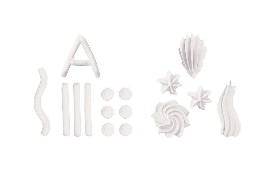 Wilton 704-0187 Icing Pouch with Tips, 8-Ounce, White N4