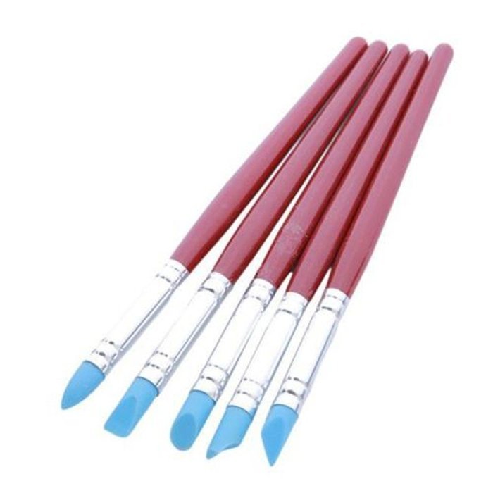 GUAngqi 5pcs Silicone Cake Decorating Pen Set Icing Cupcake Sugarcraft DIY Tools N3