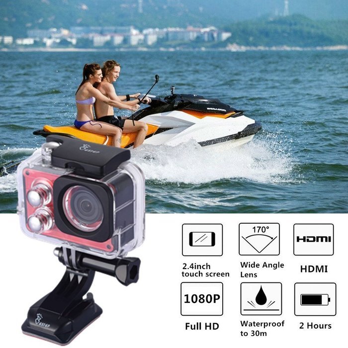 E-step 2.35 Inch HD Touchscreen 170&deg;Wide Angle Lens 1080P Wifi Waterproof Shockproof Smart Sports Action Camera... N13