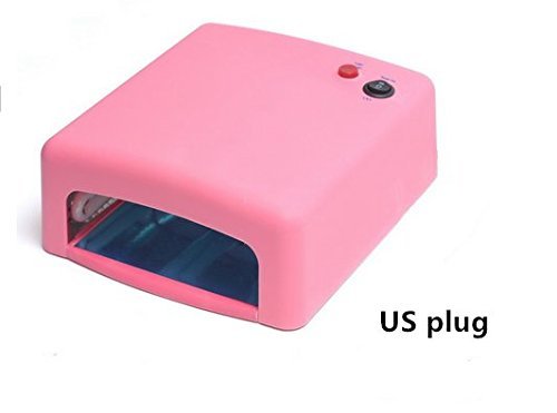 Yosa UV Gel Nail Art Lamp Dryer Manicure Light Gellish Curing Timer 36W +4 x 9W Blubs US Plug(pink) N2