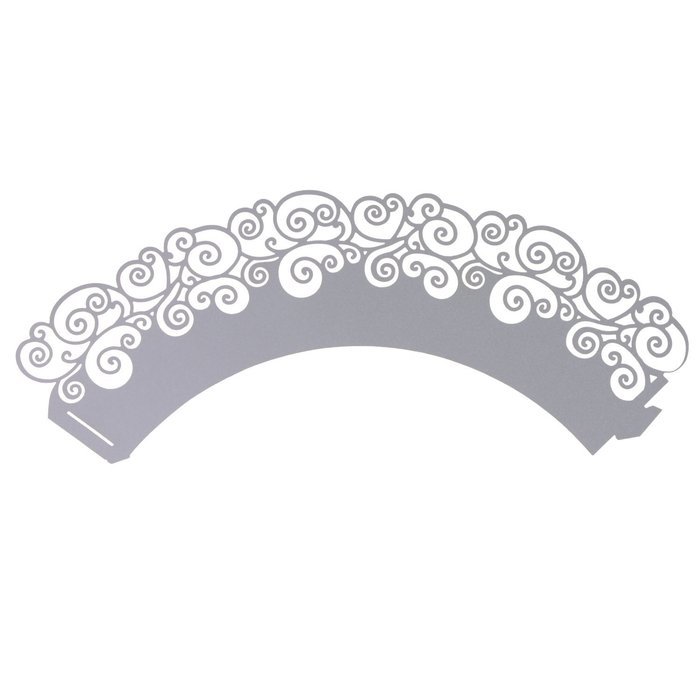 UNIQLED Pack of 60 Artistic Filigree Bake Cake Paper Cups Little Vine Lace Laser Cut Cupcake Wrappers Baking Liners... N13