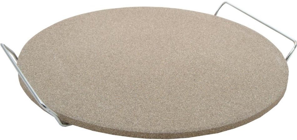Typhoon Round Ceramic Pizza Stone, 15 x 1.7-Inch, Grey