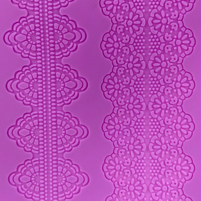 Garwarm Cake Decorating Tools Fondant Lace Silicone Mat Cake Decorations Molds 15&times;11.5 Inches N3