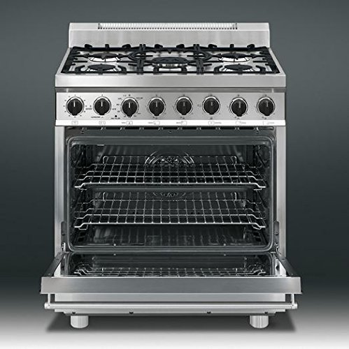 Smeg C30GGXU1 30" Free Standing Gas Range with 5 Gas Burners and 3 Cooking Modes, Stainless Steel N5