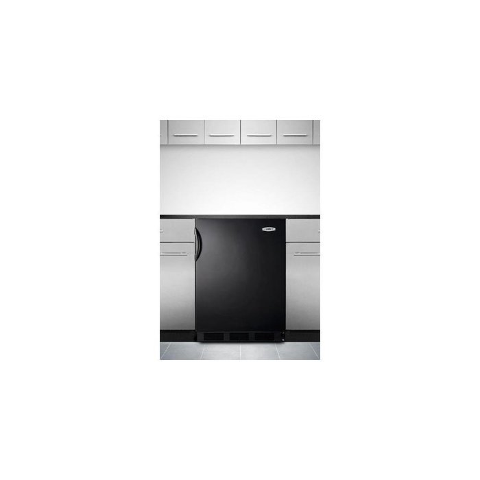 Summit AL652BBI 24" ADA Compliant Top Freezer Refrigerator with 5.1 cu. ft. Capacity Cycle Defrost Dual Evaporator... N4