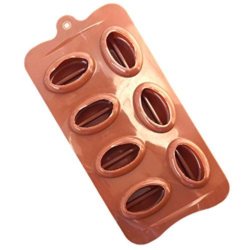 Always Your Chef Silicone 7-Cavity Coffee Bean Candy Mold/Chocolate Mold/DIY Molds, MINI Molds for Making Jelly-O... N2