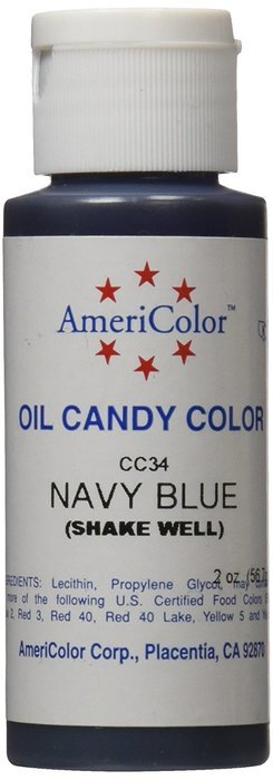 Americolor Candy Oil Food Color, 2-Ounce, Navy Blue