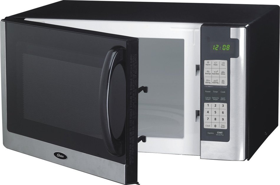 Oster OGG61403-B 1.4-Cubic Foot Digital Microwave Oven, Stainless Steel N2