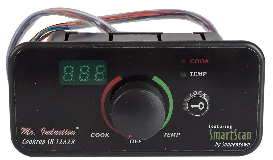 Sunpentown SR-1262B-1 2600W Electric Cooktop with Smoothtop, Black N3