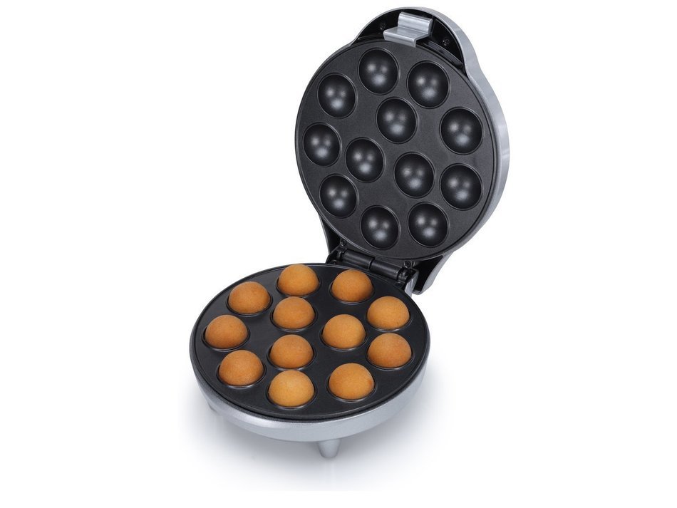 Appareil &agrave; Cake Pops Corps argent&eacute; - R&eacute;alisez 12 biscuits par cuisson N3