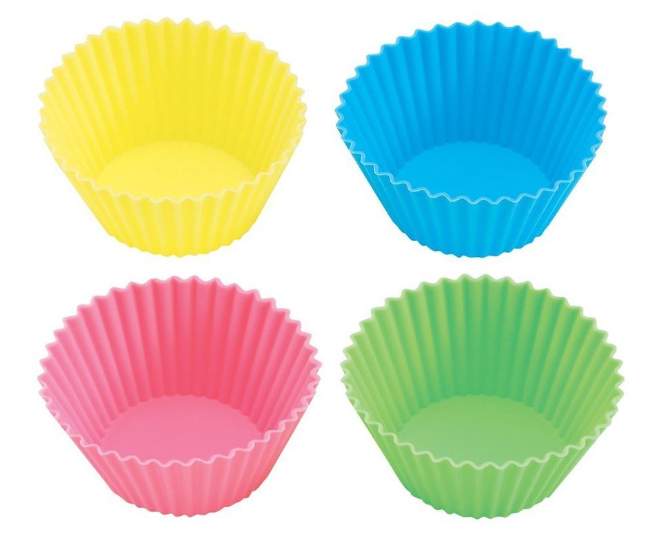 Parukinzoku suite Cross Heart 2 silicone pudding cup cake mold round 4 pieces D-1570