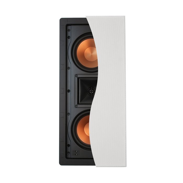 5 Klipsch R-5502-W II In-Wall LCR Speaker - Each (White) + Klipsch R-12SW Powerful 12" 400 watts Subwoofer + Monster... N2