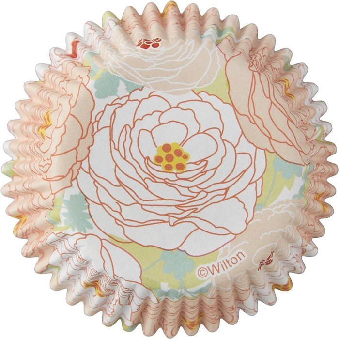 Wilton 415-8766 36 Count Floral Outline Cupcake Liners N2