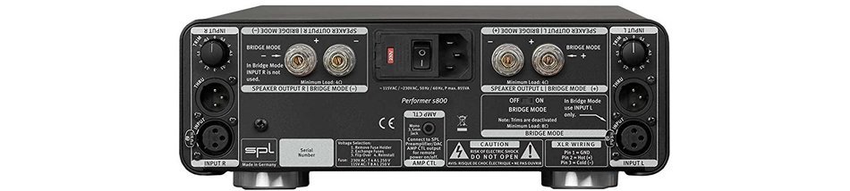 SPL Performer S800 Stereo Power Amplifier N4