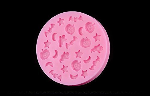 Topnew-Candy Cavity Silicone Chocolate Mold Candy and Gummy Moulds Star Moon H1627 N6