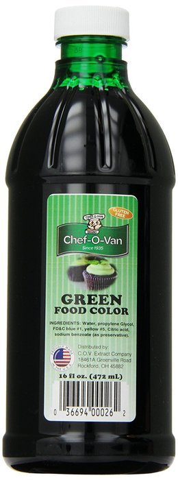 Chef-O-Van Food Coloring, Green, 16 Ounce