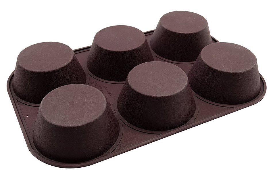 Marathon Housewares KW200016RD Premium Silicone Bakeware Jumbo Muffin Pan, Red N19