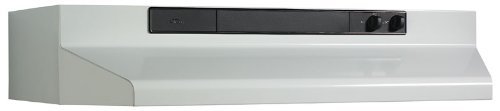 Broan 463001 Under-Cabinet Range Hood with Infinitely Adjustable Speed Control, 30-Inch, White N3