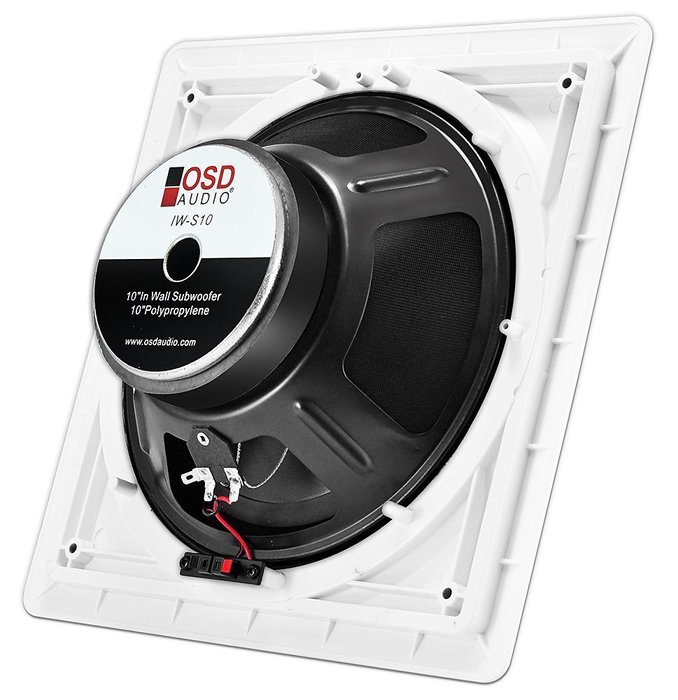OSD Audio IWS10 Passive 10-inch In-Wall 200-Watt Subwoofer Speaker N3