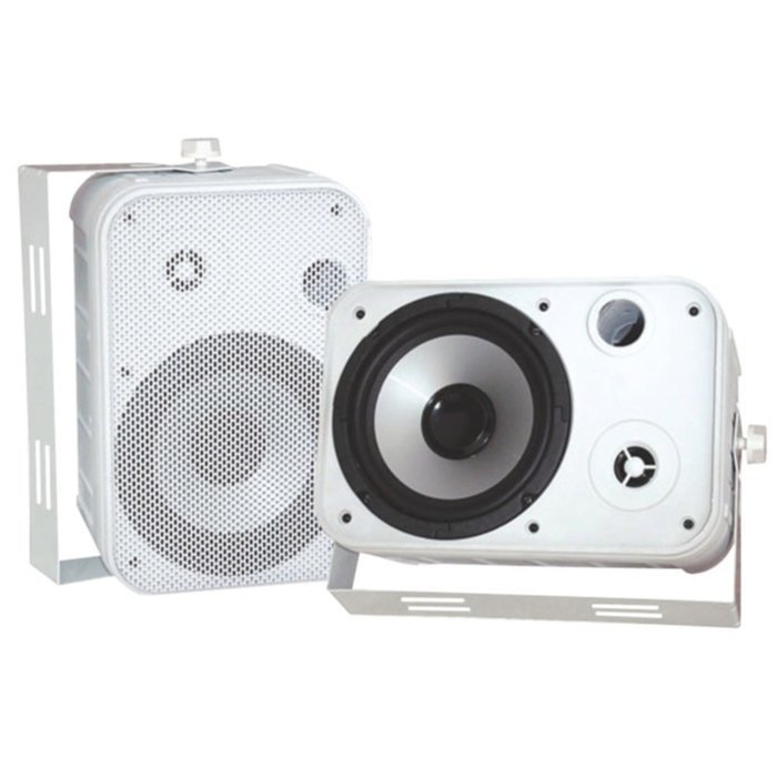 Pyle PDWR50W Waterproof Speakers 6.5 Pair Indoor/Outdoor White Consumer Electronics