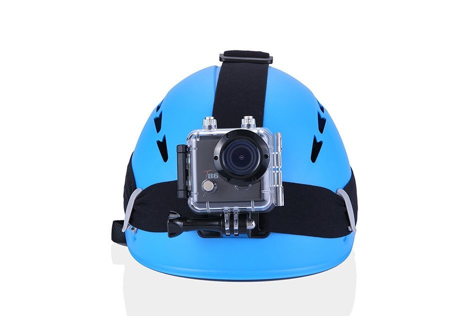 Trailer Eyes T-86 GoRidePro Helmet Sport Action Camera, incl. a Helmet Head Strap & 4GB SD card for immediate... N6