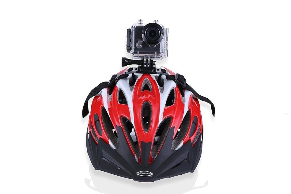 Trailer Eyes T-86 GoRidePro Helmet Sport Action Camera, incl. a Helmet Head Strap & 4GB SD card for immediate... N7