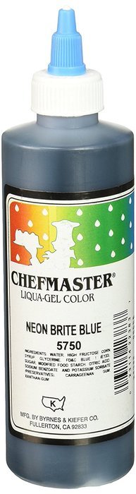 Chefmaster Liqua-Gel Food Color, 10.5-Ounce, Neon Brite Blue
