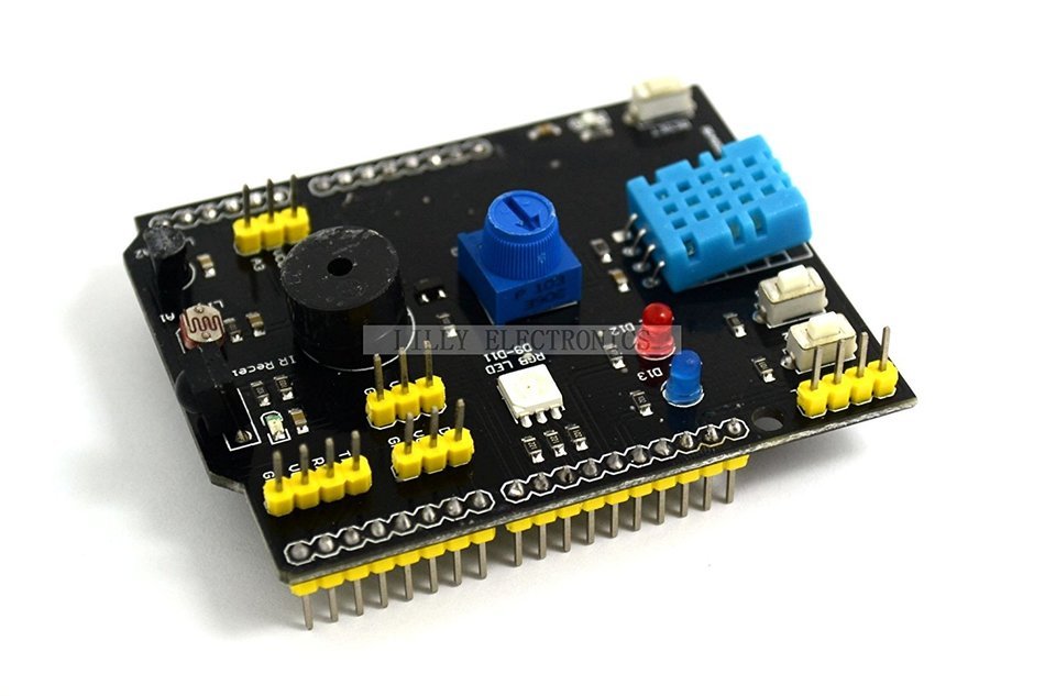 Q-BAIHE multifunction expansion board DHT11 temperature and humidity LM35 temperature compatible UNO N4