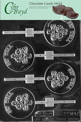 Cybrtrayd M047 Get Well Lolly Miscellaneous Chocolate Candy Mold