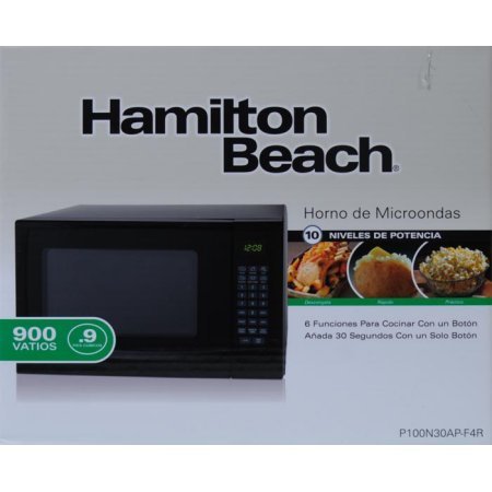 Digital Touchpad Control - Hamilton Beach 0.9 cu ft Digital Microwave, Black N3
