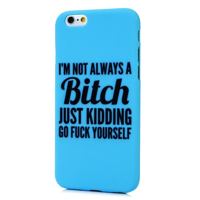iPhone 6S Case,iPhone 6 Case (4.7") - Candy Color Kidding Words Series Slim Fit Shock-absorption Full Edge Protective... N15