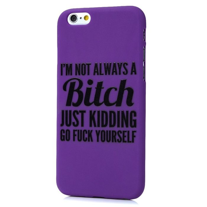 iPhone 6S Case,iPhone 6 Case (4.7") - Candy Color Kidding Words Series Slim Fit Shock-absorption Full Edge Protective... N17