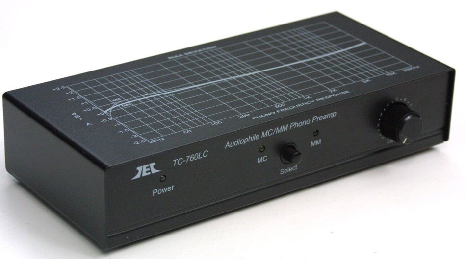 TCC TC-760LC BLACK MM/MC Phono Preamp w/Level Control; includes optional PREMIUM HIGH POWER AC Adaptor N3