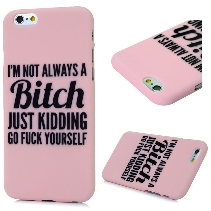 iPhone 6S Case,iPhone 6 Case (4.7") - Candy Color Kidding Words Series Slim Fit Shock-absorption Full Edge Protective... N20