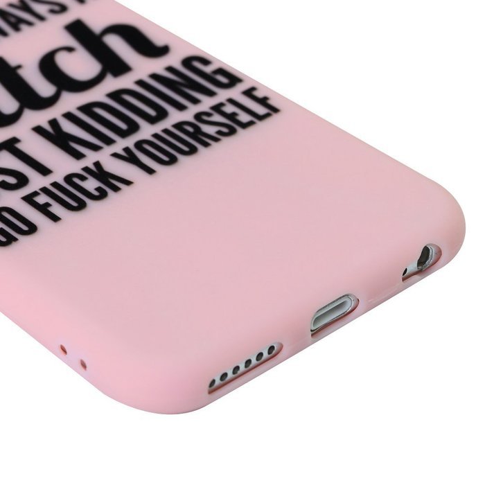 iPhone 6S Case,iPhone 6 Case (4.7") - Candy Color Kidding Words Series Slim Fit Shock-absorption Full Edge Protective... N21