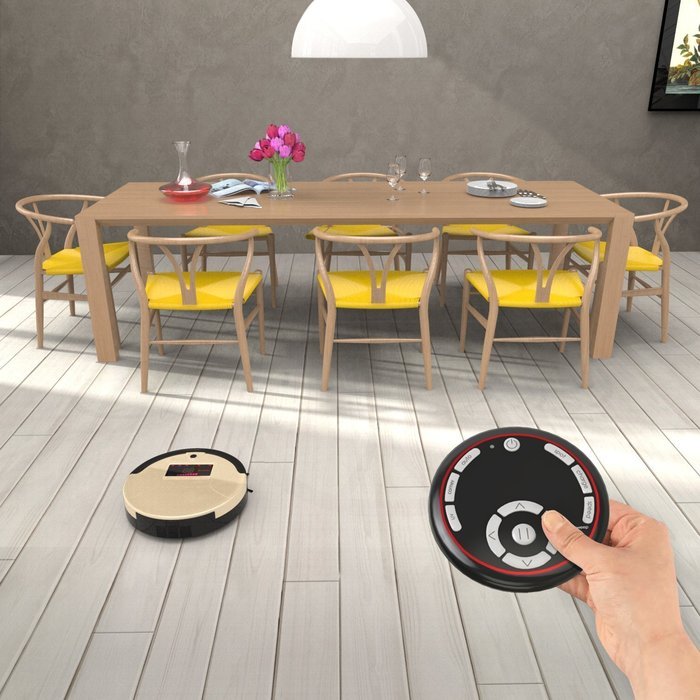 Bobsweep Pet Hair 4-in-1 Robotic Vacuum Cleaner and Mop, Champagne Robot, HEPA, Floor Sweep Vacuum (Complete Set... N7