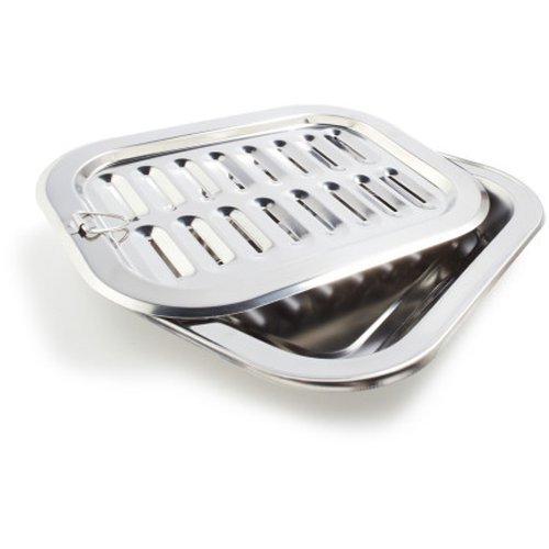 Sur La Table Stainless Steel Broiler Pan 246597-1 , 12" x 16", 12"x16"