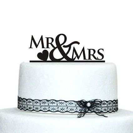 Mr & Mrs Cake Decorating Supplies, Cake Toppers for Couples