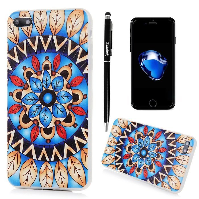 Badalink iPhone 7 Plus 3D Basso-relievo Case (5.5") Shockproof Drop Protection TPU Flexible Easy Grip Bumper Slim... N37