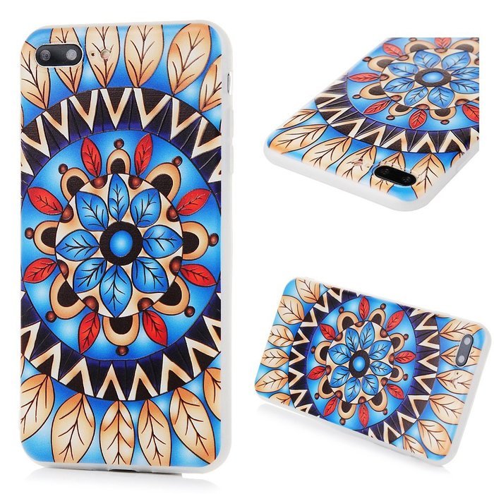 Badalink iPhone 7 Plus 3D Basso-relievo Case (5.5") Shockproof Drop Protection TPU Flexible Easy Grip Bumper Slim... N38