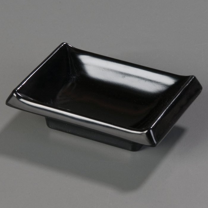 Carlisle 086403 Melamine Japanese-Style Ramekin, 2-oz. Capacity, 3.62 x 2-3/8 x 1", Black (Case of 48) N2