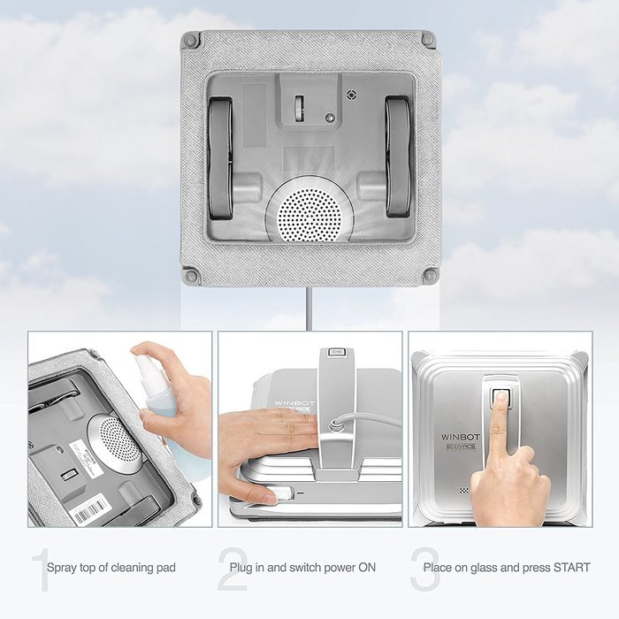 ECOVACS Robotics W830RM Winbot Robotic Window Cleaner - Framed Windows Only N7